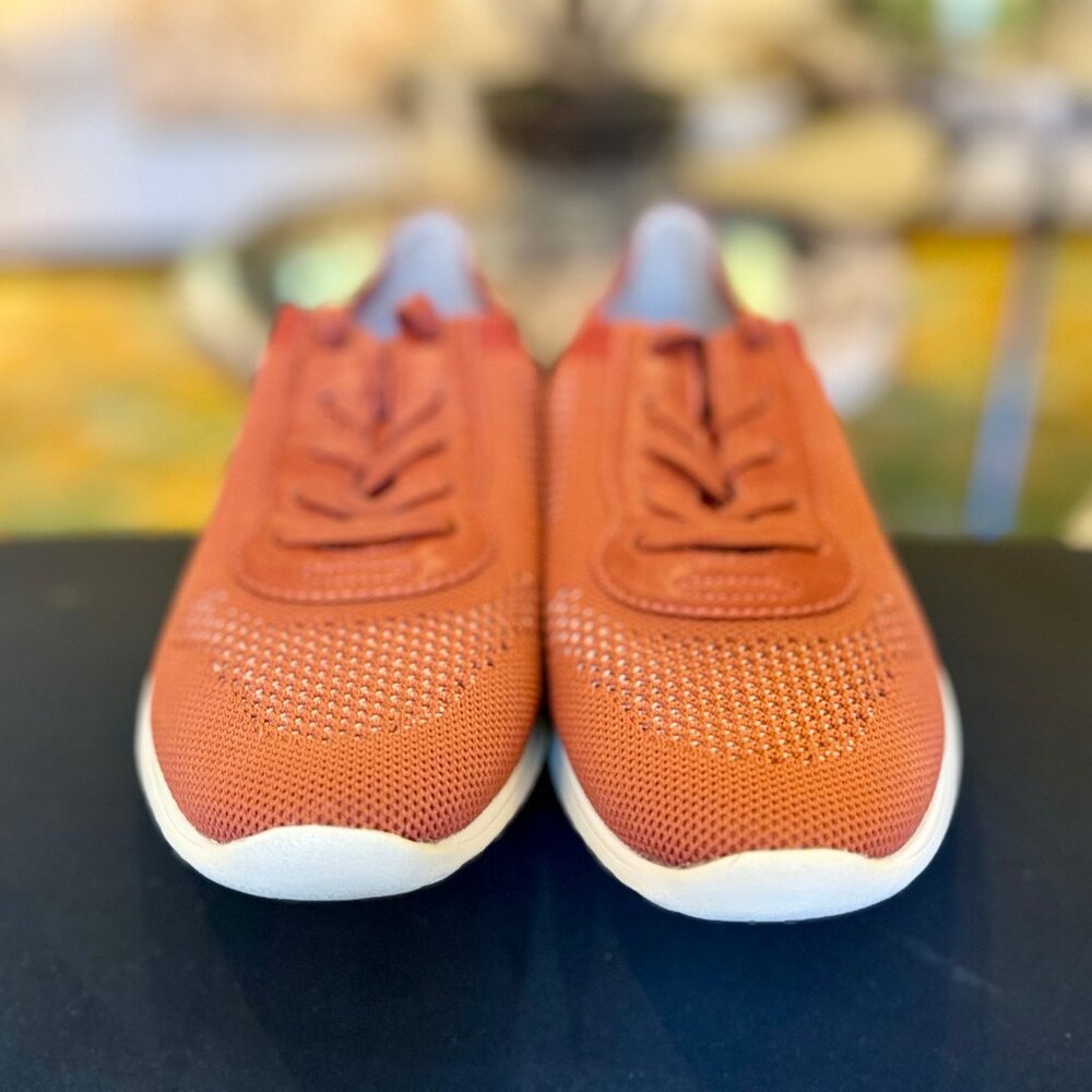 Sofft Novella Burnt Orange Lace Up Sneakers - The Perfect Autumnal Sneaker - Picture 3 of 9